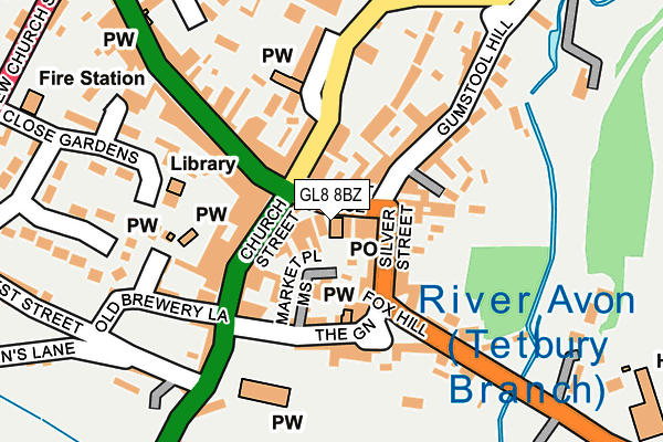 GL8 8BZ map - OS OpenMap – Local (Ordnance Survey) GL8 8BZ map - OS OpenMap – Local (Ordnance Survey)