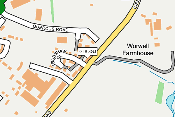 GL8 8GJ map - OS OpenMap – Local (Ordnance Survey) GL8 8GJ map - OS OpenMap – Local (Ordnance Survey)