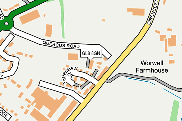 GL8 8GN map - OS OpenMap – Local (Ordnance Survey) GL8 8GN map - OS OpenMap – Local (Ordnance Survey)