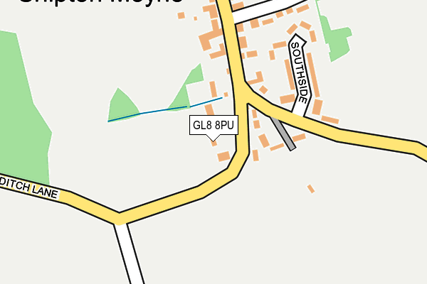GL8 8PU map - OS OpenMap – Local (Ordnance Survey) GL8 8PU map - OS OpenMap – Local (Ordnance Survey)