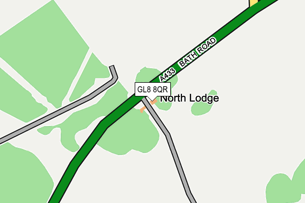 GL8 8QR map - OS OpenMap – Local (Ordnance Survey) GL8 8QR map - OS OpenMap – Local (Ordnance Survey)