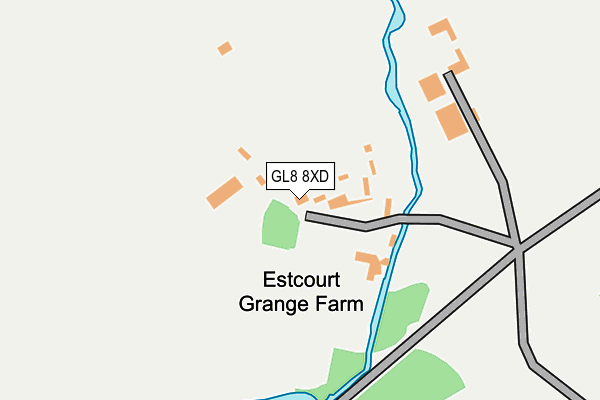 GL8 8XD map - OS OpenMap – Local (Ordnance Survey) GL8 8XD map - OS OpenMap – Local (Ordnance Survey)