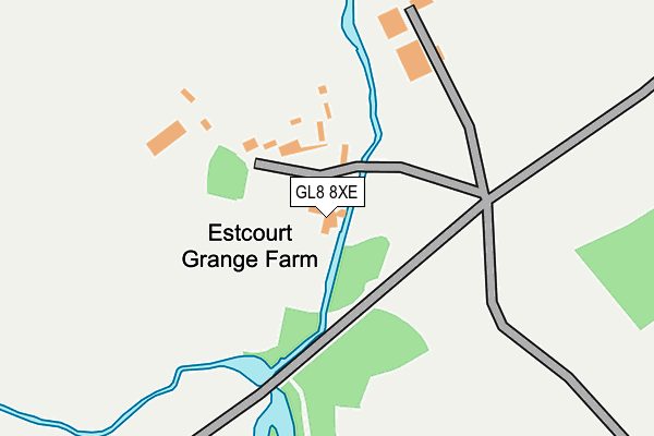 GL8 8XE map - OS OpenMap – Local (Ordnance Survey) GL8 8XE map - OS OpenMap – Local (Ordnance Survey)