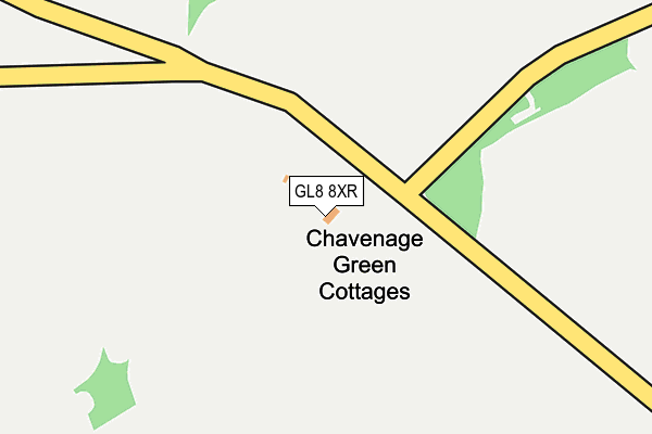GL8 8XR map - OS OpenMap – Local (Ordnance Survey) GL8 8XR map - OS OpenMap – Local (Ordnance Survey)