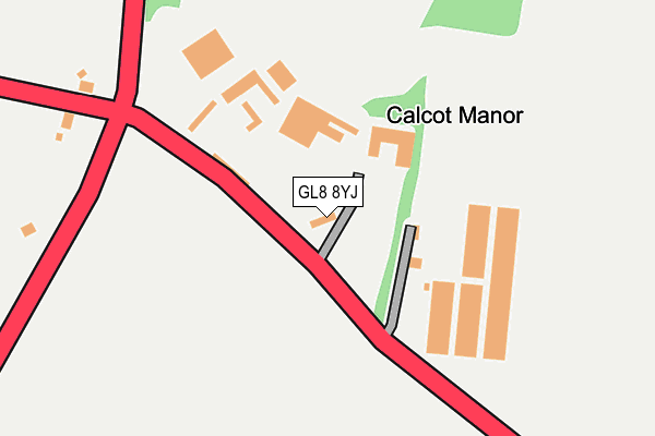 GL8 8YJ map - OS OpenMap – Local (Ordnance Survey) GL8 8YJ map - OS OpenMap – Local (Ordnance Survey)