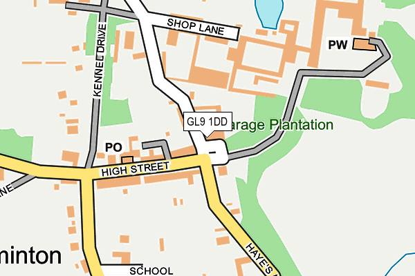 GL9 1DD map - OS OpenMap – Local (Ordnance Survey) GL9 1DD map - OS OpenMap – Local (Ordnance Survey)