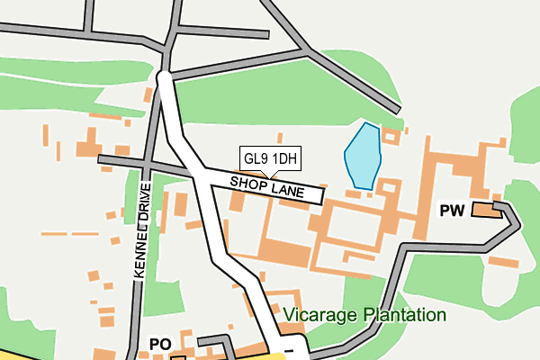 GL9 1DH map - OS OpenMap – Local (Ordnance Survey) GL9 1DH map - OS OpenMap – Local (Ordnance Survey)