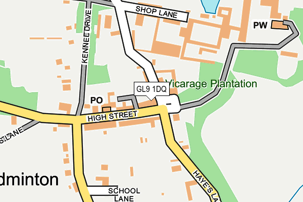 GL9 1DQ map - OS OpenMap – Local (Ordnance Survey) GL9 1DQ map - OS OpenMap – Local (Ordnance Survey)