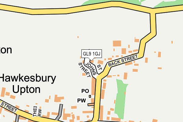 GL9 1GJ map - OS OpenMap – Local (Ordnance Survey) GL9 1GJ map - OS OpenMap – Local (Ordnance Survey)