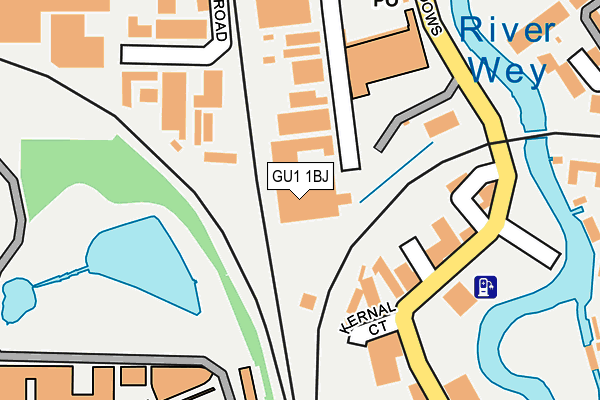 GU1 1BJ map - OS OpenMap – Local (Ordnance Survey) GU1 1BJ map - OS OpenMap – Local (Ordnance Survey)