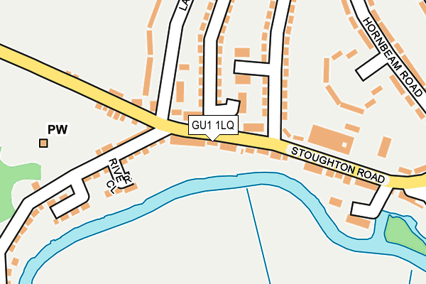 GU1 1LQ map - OS OpenMap – Local (Ordnance Survey) GU1 1LQ map - OS OpenMap – Local (Ordnance Survey)