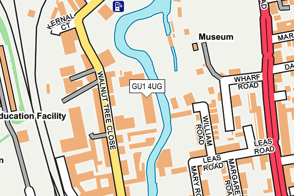 GU1 4UG map - OS OpenMap – Local (Ordnance Survey) GU1 4UG map - OS OpenMap – Local (Ordnance Survey)