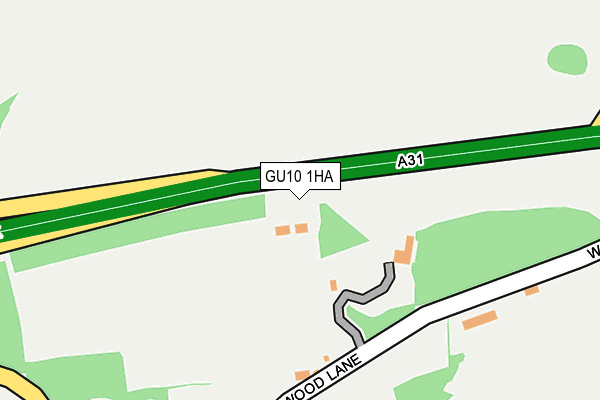 GU10 1HA map - OS OpenMap – Local (Ordnance Survey) GU10 1HA map - OS OpenMap – Local (Ordnance Survey)