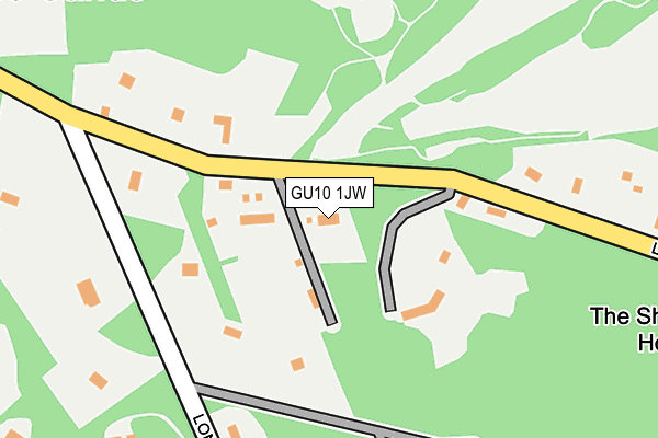 GU10 1JW map - OS OpenMap – Local (Ordnance Survey)