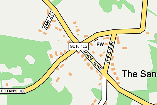 GU10 1LS map - OS OpenMap – Local (Ordnance Survey) GU10 1LS map - OS OpenMap – Local (Ordnance Survey)
