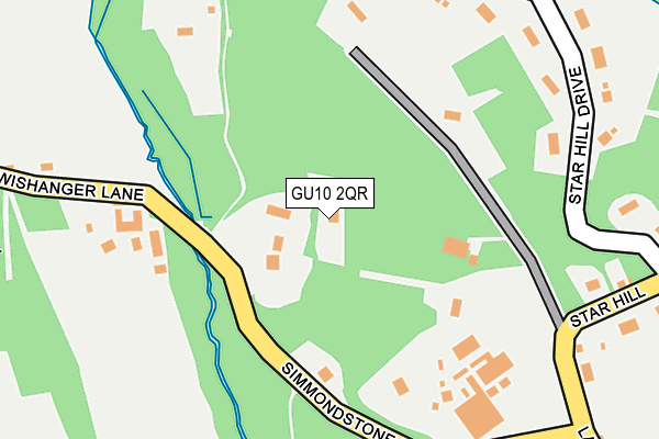 GU10 2QR map - OS OpenMap – Local (Ordnance Survey) GU10 2QR map - OS OpenMap – Local (Ordnance Survey)