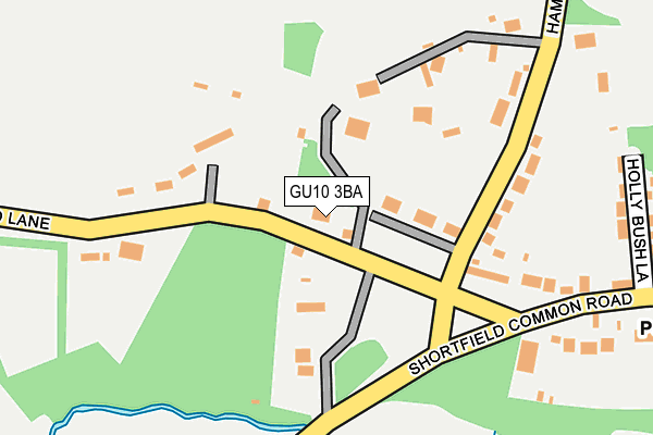 GU10 3BA map - OS OpenMap – Local (Ordnance Survey) GU10 3BA map - OS OpenMap – Local (Ordnance Survey)
