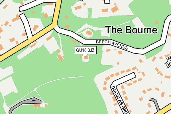GU10 3JZ map - OS OpenMap – Local (Ordnance Survey) GU10 3JZ map - OS OpenMap – Local (Ordnance Survey)