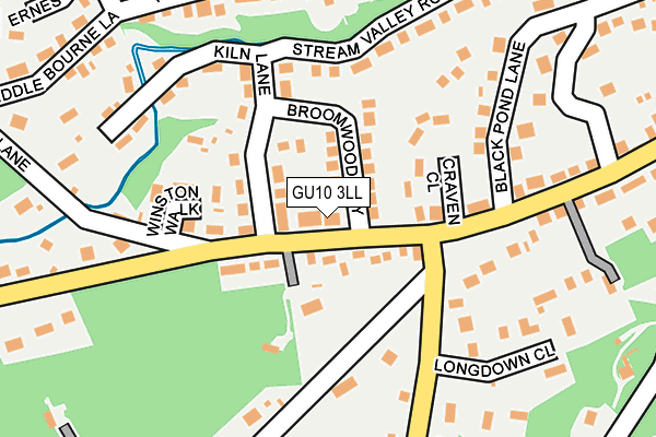 GU10 3LL map - OS OpenMap – Local (Ordnance Survey) GU10 3LL map - OS OpenMap – Local (Ordnance Survey)