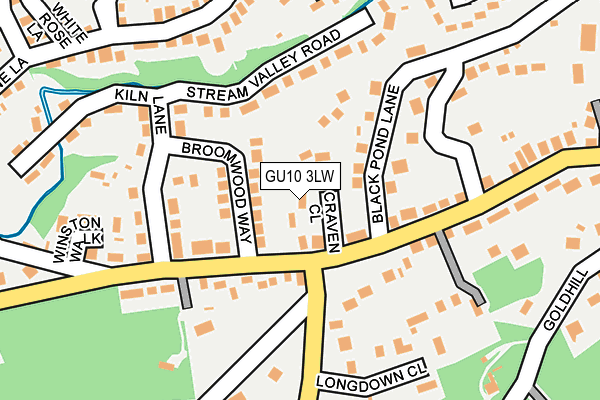 GU10 3LW map - OS OpenMap – Local (Ordnance Survey) GU10 3LW map - OS OpenMap – Local (Ordnance Survey)