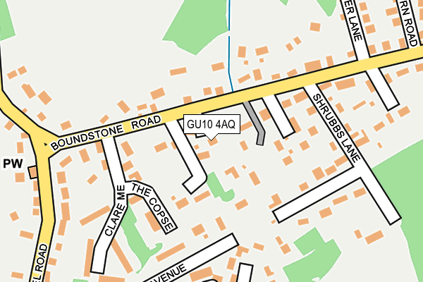 GU10 4AQ map - OS OpenMap – Local (Ordnance Survey) GU10 4AQ map - OS OpenMap – Local (Ordnance Survey)
