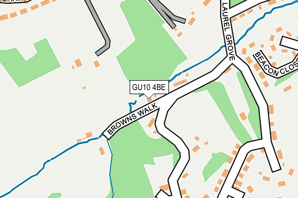 GU10 4BE map - OS OpenMap – Local (Ordnance Survey) GU10 4BE map - OS OpenMap – Local (Ordnance Survey)