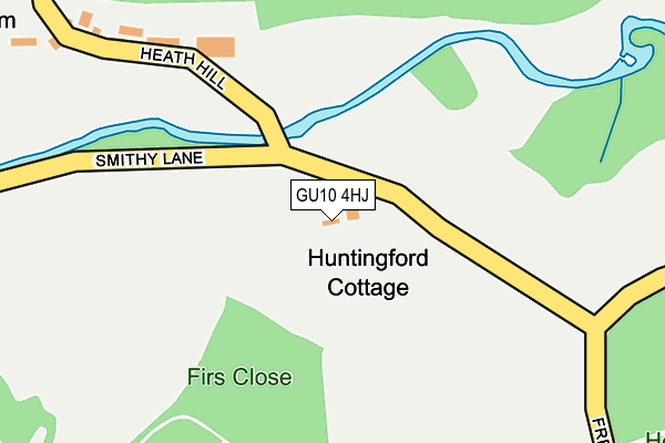 GU10 4HJ map - OS OpenMap – Local (Ordnance Survey) GU10 4HJ map - OS OpenMap – Local (Ordnance Survey)