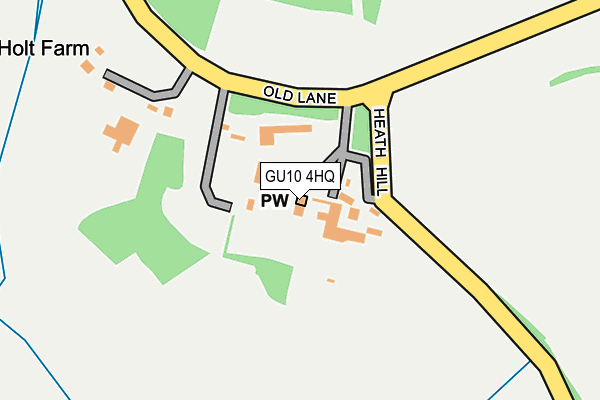 GU10 4HQ map - OS OpenMap – Local (Ordnance Survey)