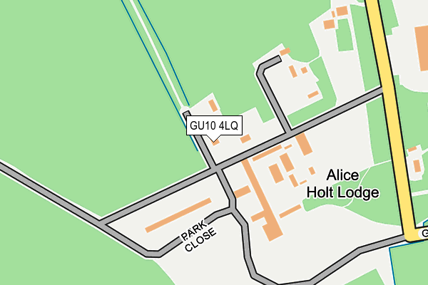 GU10 4LQ map - OS OpenMap – Local (Ordnance Survey) GU10 4LQ map - OS OpenMap – Local (Ordnance Survey)