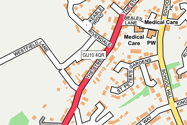 GU10 4QR map - OS OpenMap – Local (Ordnance Survey)