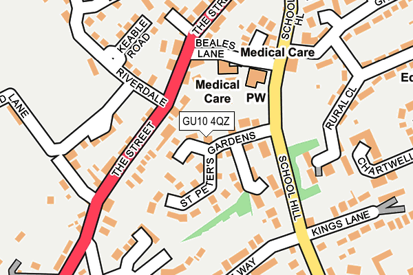 GU10 4QZ map - OS OpenMap – Local (Ordnance Survey) GU10 4QZ map - OS OpenMap – Local (Ordnance Survey)