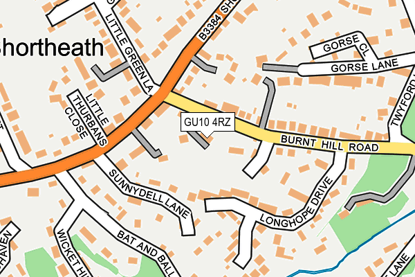 GU10 4RZ map - OS OpenMap – Local (Ordnance Survey) GU10 4RZ map - OS OpenMap – Local (Ordnance Survey)