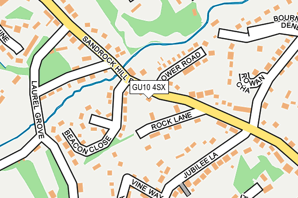 GU10 4SX map - OS OpenMap – Local (Ordnance Survey) GU10 4SX map - OS OpenMap – Local (Ordnance Survey)