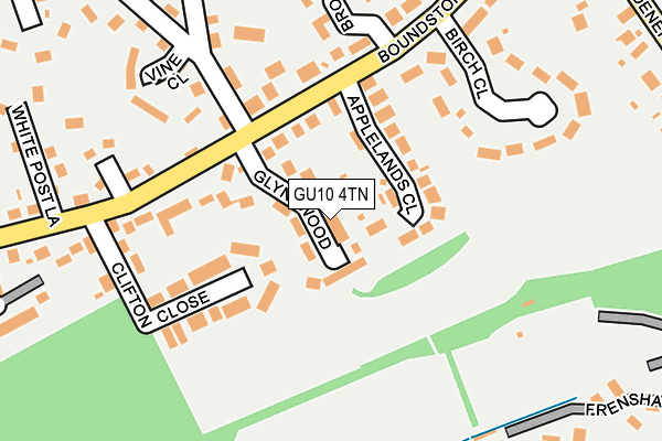 GU10 4TN map - OS OpenMap – Local (Ordnance Survey) GU10 4TN map - OS OpenMap – Local (Ordnance Survey)