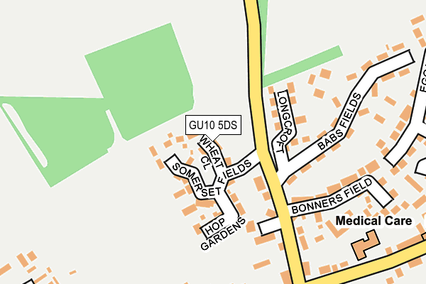 GU10 5DS map - OS OpenMap – Local (Ordnance Survey) GU10 5DS map - OS OpenMap – Local (Ordnance Survey)