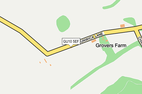GU10 5EF map - OS OpenMap – Local (Ordnance Survey) GU10 5EF map - OS OpenMap – Local (Ordnance Survey)
