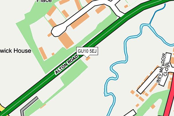 GU10 5EJ map - OS OpenMap – Local (Ordnance Survey) GU10 5EJ map - OS OpenMap – Local (Ordnance Survey)