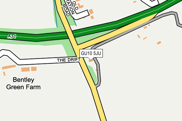 GU10 5JU map - OS OpenMap – Local (Ordnance Survey) GU10 5JU map - OS OpenMap – Local (Ordnance Survey)