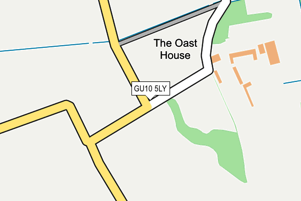 GU10 5LY map - OS OpenMap – Local (Ordnance Survey) GU10 5LY map - OS OpenMap – Local (Ordnance Survey)