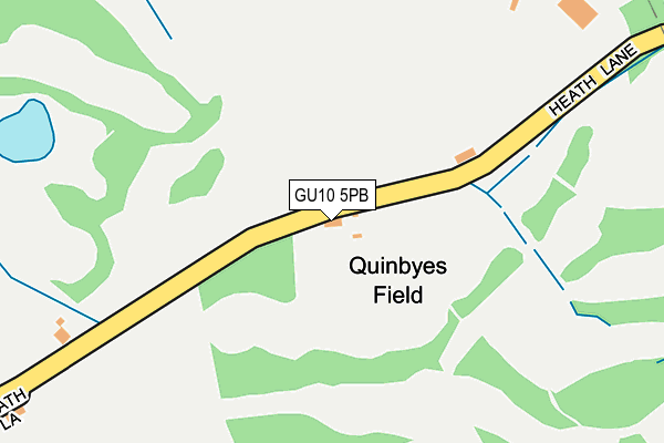 GU10 5PB map - OS OpenMap – Local (Ordnance Survey) GU10 5PB map - OS OpenMap – Local (Ordnance Survey)