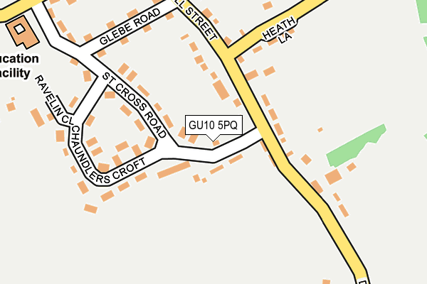 GU10 5PQ map - OS OpenMap – Local (Ordnance Survey) GU10 5PQ map - OS OpenMap – Local (Ordnance Survey)