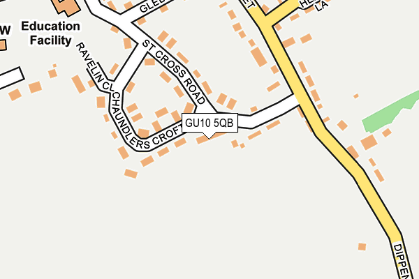 GU10 5QB map - OS OpenMap – Local (Ordnance Survey)