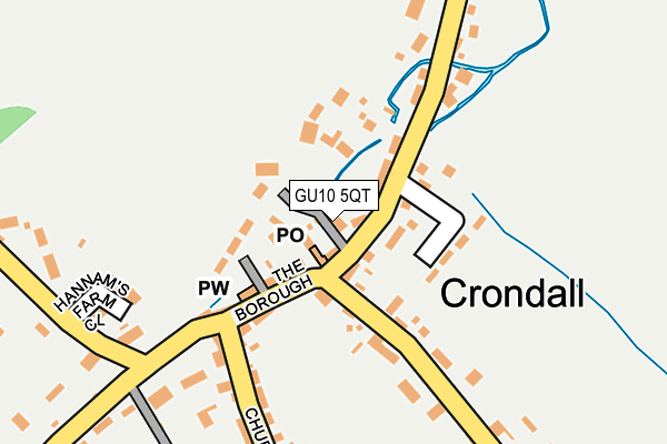 GU10 5QT map - OS OpenMap – Local (Ordnance Survey) GU10 5QT map - OS OpenMap – Local (Ordnance Survey)
