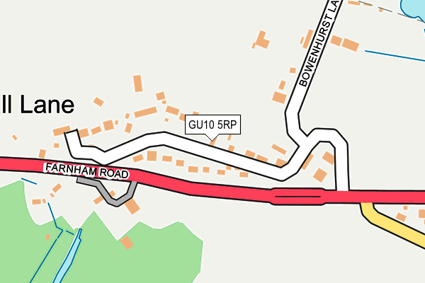 GU10 5RP map - OS OpenMap – Local (Ordnance Survey) GU10 5RP map - OS OpenMap – Local (Ordnance Survey)