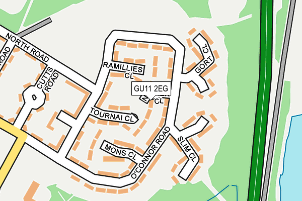 GU11 2EG map - OS OpenMap – Local (Ordnance Survey) GU11 2EG map - OS OpenMap – Local (Ordnance Survey)