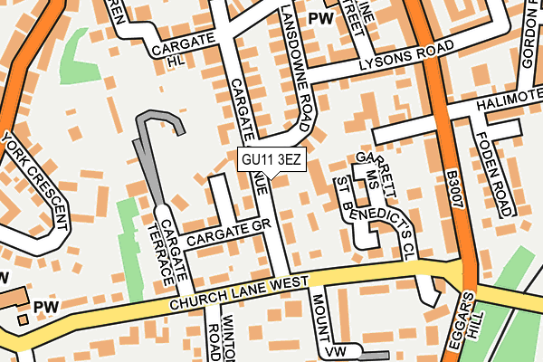GU11 3EZ map - OS OpenMap – Local (Ordnance Survey) GU11 3EZ map - OS OpenMap – Local (Ordnance Survey)