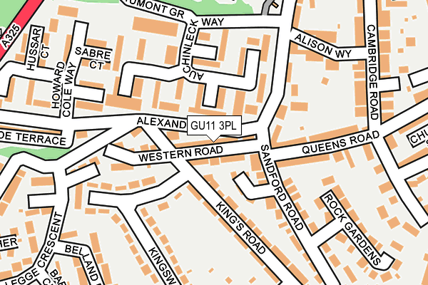 GU11 3PL map - OS OpenMap – Local (Ordnance Survey) GU11 3PL map - OS OpenMap – Local (Ordnance Survey)