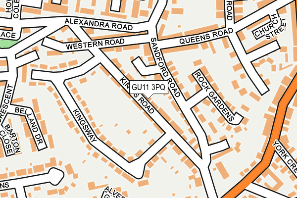 GU11 3PQ map - OS OpenMap – Local (Ordnance Survey) GU11 3PQ map - OS OpenMap – Local (Ordnance Survey)