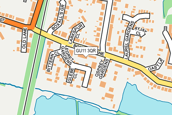 GU11 3QR map - OS OpenMap – Local (Ordnance Survey) GU11 3QR map - OS OpenMap – Local (Ordnance Survey)