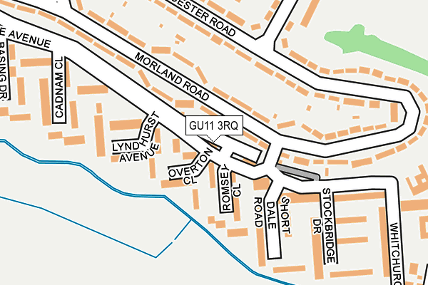 GU11 3RQ map - OS OpenMap – Local (Ordnance Survey) GU11 3RQ map - OS OpenMap – Local (Ordnance Survey)